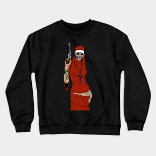 Skull nun Crewneck Sweatshirt